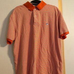 Southern Tide Polo, Orange and White.